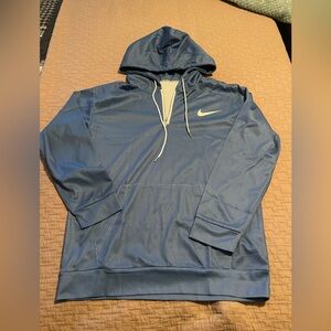 Nike Blue Pullover Quarter Zip Hoodie